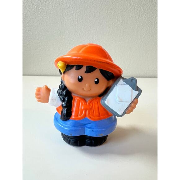 Little People Female Architect Sanitation Worker and Construction Figures - Picture 3 of 9